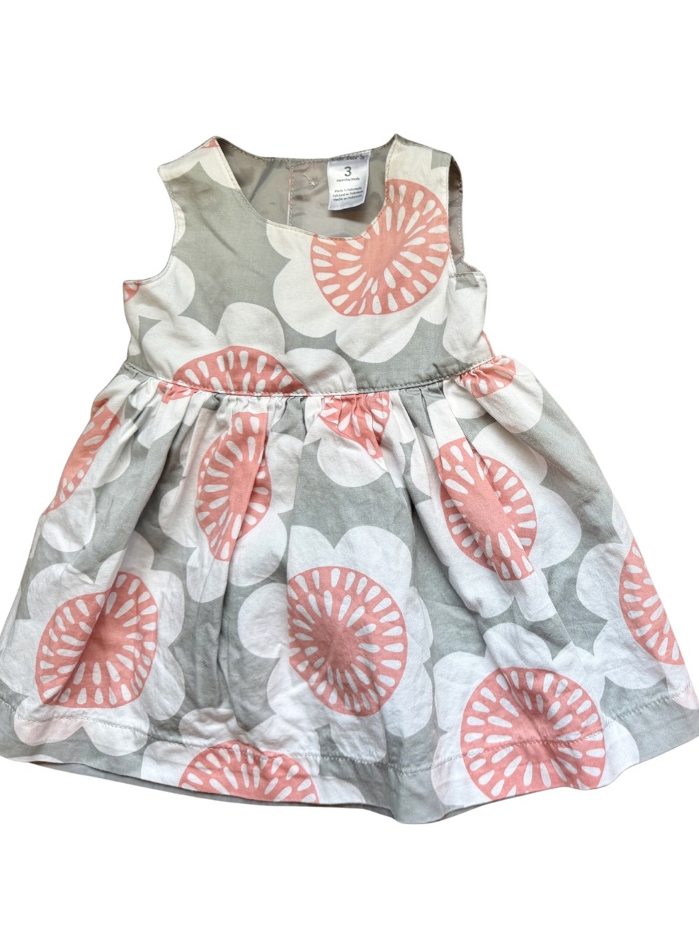Baby Girl 3 Months Dress and Ribbed Romper